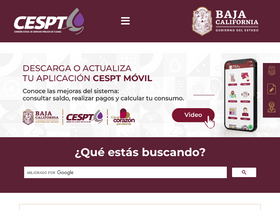 'cespt.gob.mx' screenshot