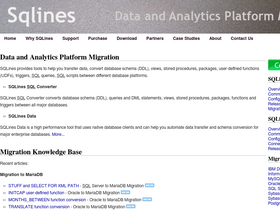 'sqlines.com' screenshot