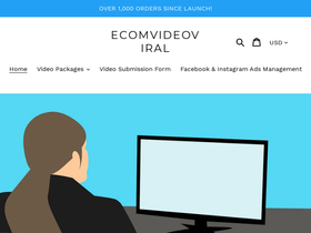 ecomvideoviral.com homepage screenshot
