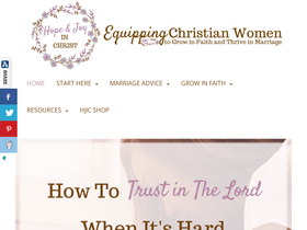 'hopejoyinchrist.com' screenshot