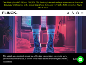 Flinck Supply homepage screenshot