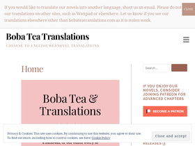 'bobateatranslations.com' screenshot
