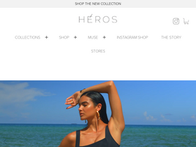 HÉROS website screenshot