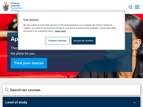 'stmarys.ac.uk' screenshot