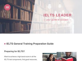 'ieltsleader.com' screenshot