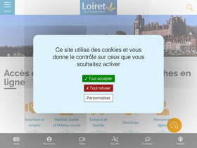 'loiret.fr' screenshot
