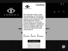 tundra-sweater.com homepage screenshot