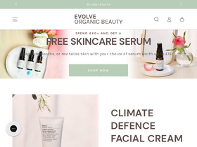 'evolvebeauty.co.uk' screenshot