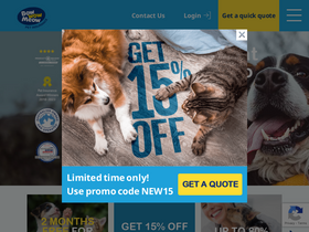 'bowwowinsurance.com.au' screenshot