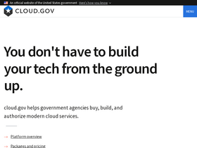 'cloud.gov' screenshot