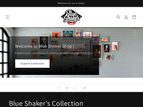 BLUE SHAKER website screenshot