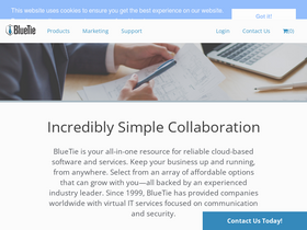 'bluetie.com' screenshot