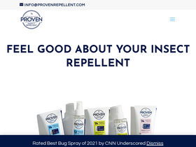 provenrepellent.com homepage screenshot