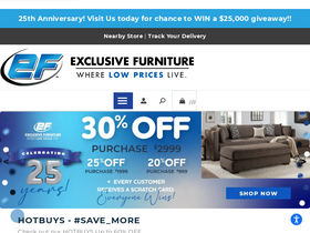 'exclusivefurniture.com' screenshot