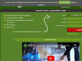 'trophymanager.com' screenshot