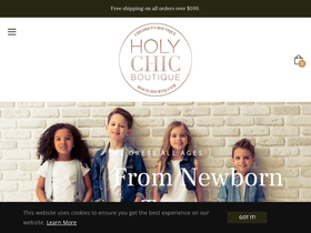 holychicboutique.com homepage screenshot