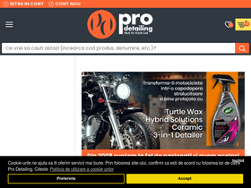 'pro-detailing.ro' screenshot