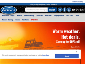 'eastwood.com' screenshot
