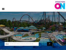 'attractionsontario.ca' screenshot