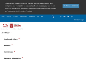 'icab.org.bd' screenshot