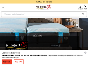 Mattresskings homepage screenshot