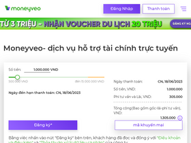 'moneyveo.vn' screenshot