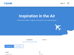 'yoair.com' screenshot