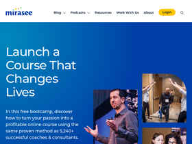 'mirasee.com' screenshot