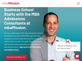 'mbamission.com' screenshot