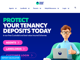 'tenancydepositscheme.com' screenshot