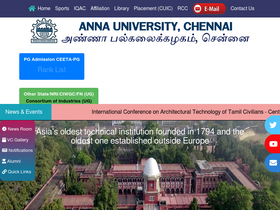 'cdefee.annauniv.edu' screenshot