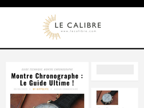 'lecalibre.com' screenshot
