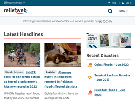 'reliefweb.int' screenshot