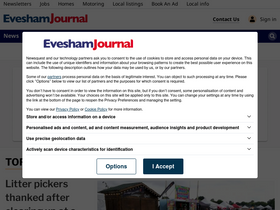 'eveshamjournal.co.uk' screenshot