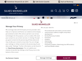 'silkes-weinkeller.de' screenshot