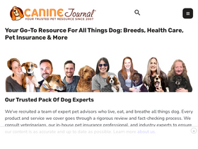 'caninejournal.com' screenshot