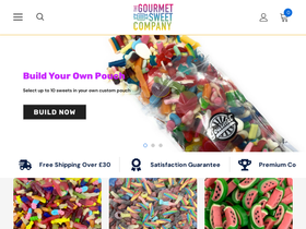 Gourmetsweets homepage screenshot