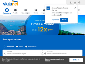 'viajanet.com.br' screenshot