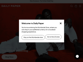 'dailypaperclothing.com' screenshot