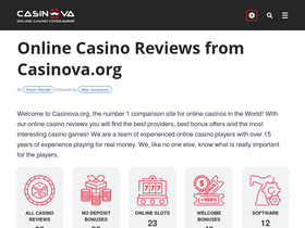 'casinova.org' screenshot