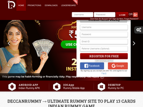 'deccanrummy.com' screenshot