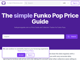 'funkypriceguide.com' screenshot