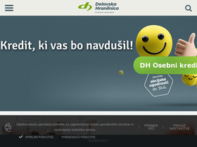'delavska-hranilnica.si' screenshot