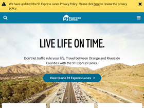 '91expresslanes.com' screenshot