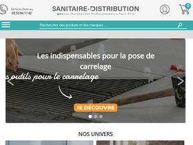 'sanitaire-distribution.fr' screenshot