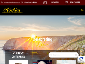 'hoskinsfuneralhomes.ca' screenshot