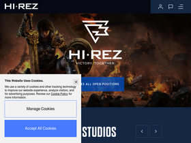 'hirezstudios.com' screenshot