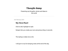 'notepin.co' screenshot