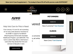 'proplanvetdirect.com' screenshot
