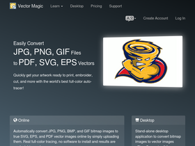 'vectormagic.com' screenshot